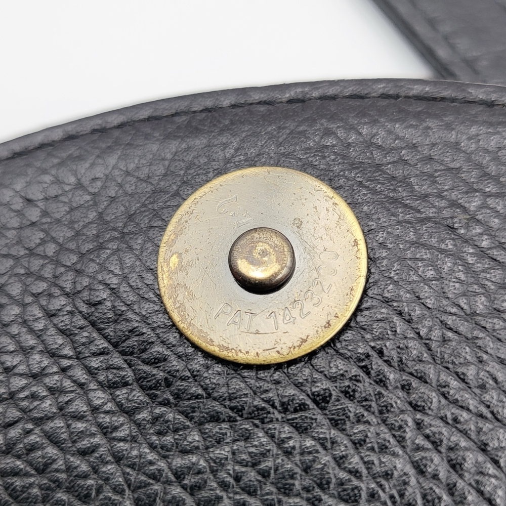 Yves Saint Laurent Cassandra Logo Black Leather Shoulder Bag Vintage Super Rare. - Picture 14 of 16